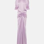 Victoria Beckham gown satin pink
